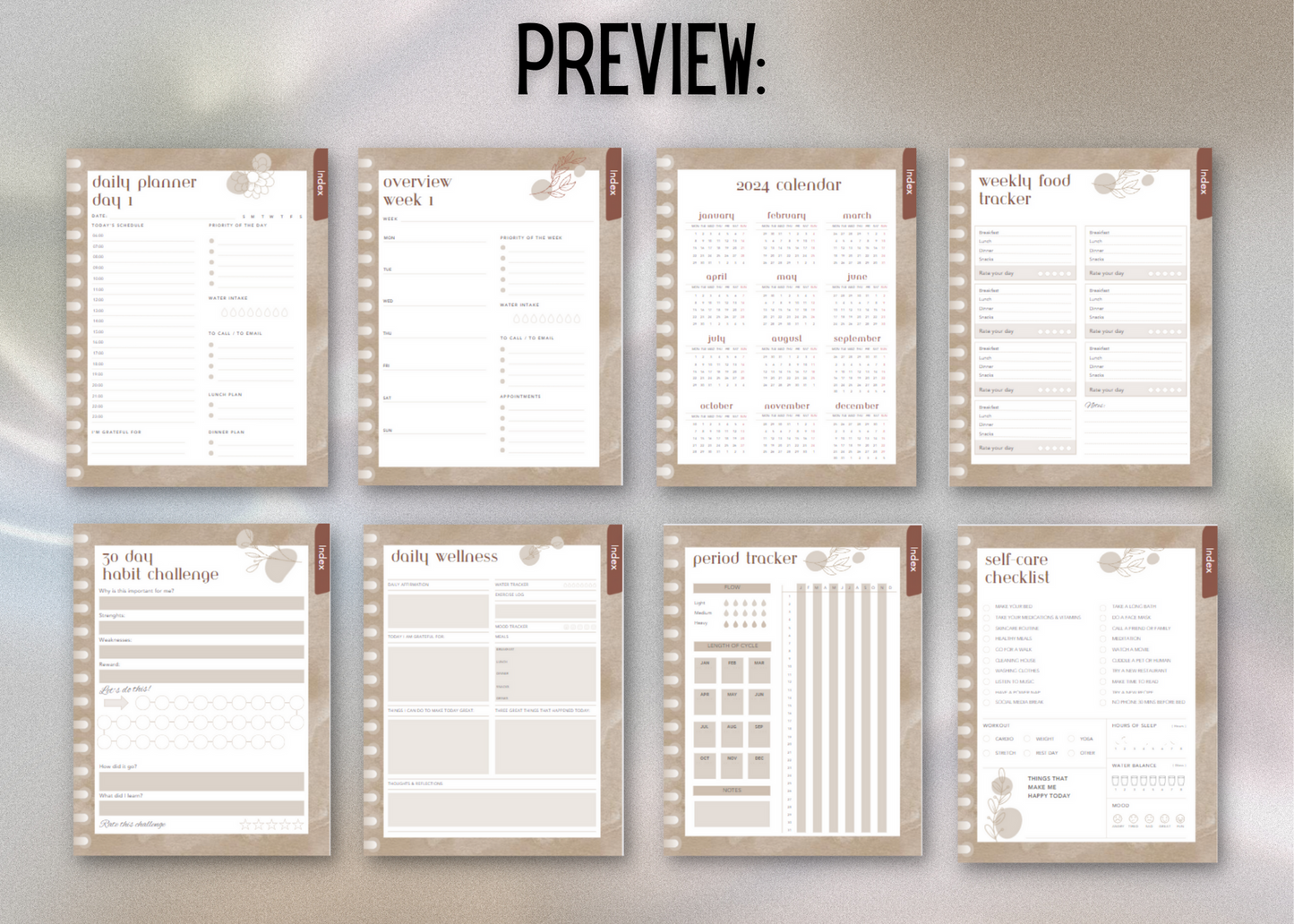 PLR She-Plans Digital Planner (Editable)